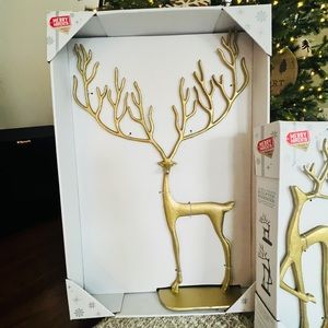 Aldi Gold Large metal Christmas Reindeer